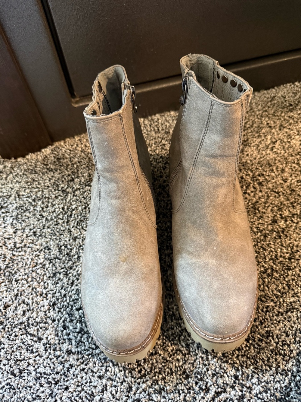 Grey Suede Blowfish Malibu Boots